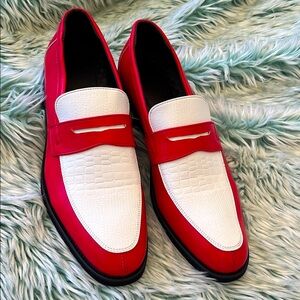 🇨🇦Red and White Men's Loafers🇨🇦